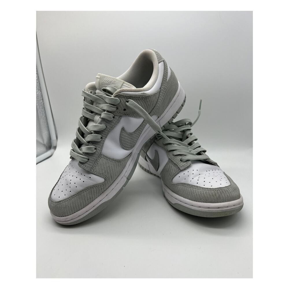 Nike Dunk Low Light Pumice White Gray Low Top Shaft Corduroy Sneakers Size 11